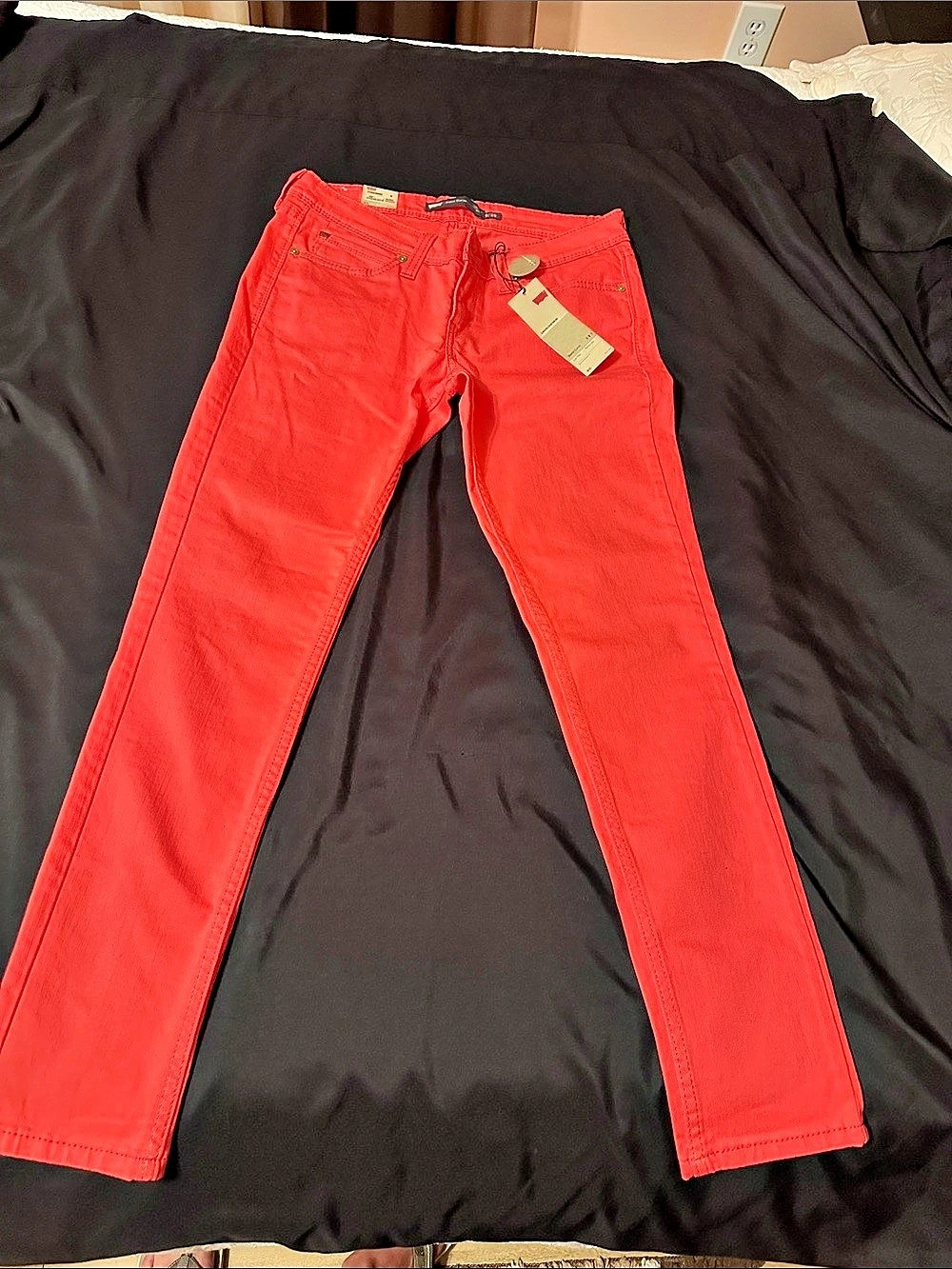 Levi's 721 Skinny Jeans Red Waist 28 NWT